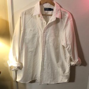 Polo white button up